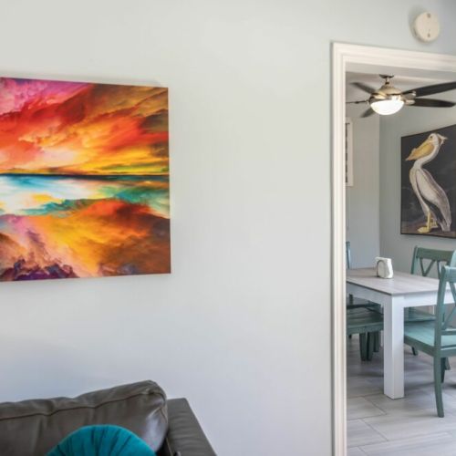 A peek into the dining room
