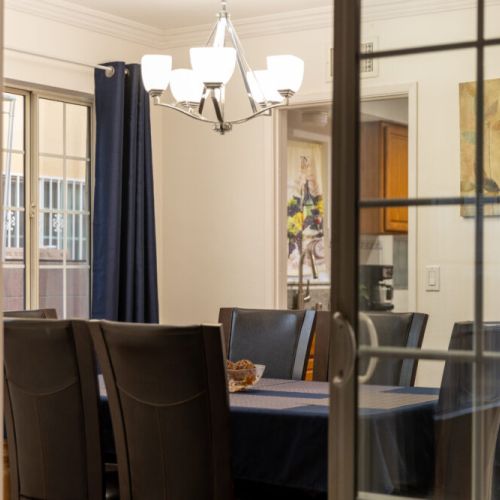 View of dining room from living room