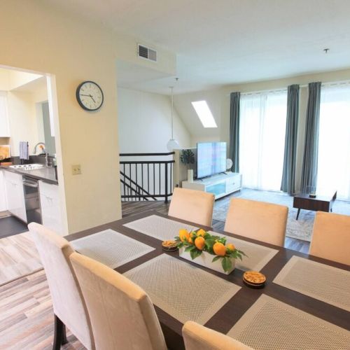 Dining Area + Kitchen + Living Room + Balcony