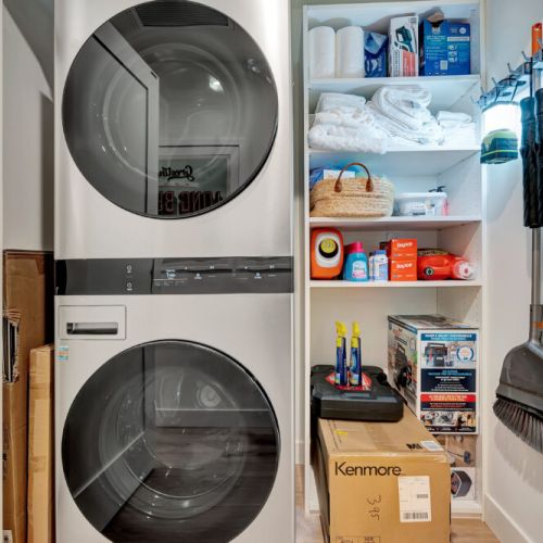 Washer and dryer in unit