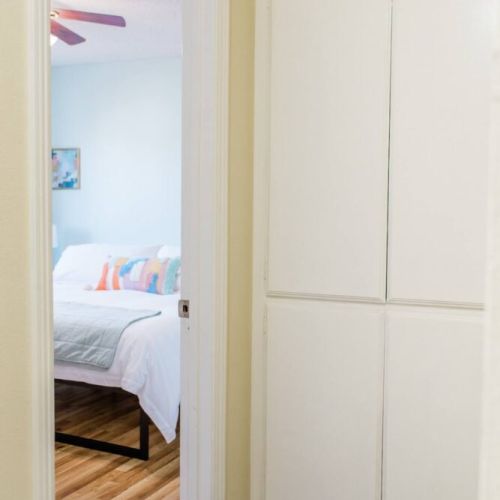 Hallway looking into second bedroom
