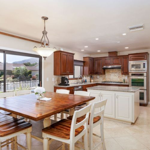 Kitchen and dining area