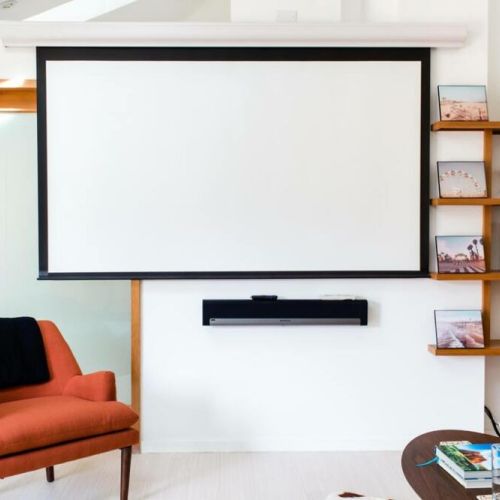 Enjoy the home with or without the projector screen. :)