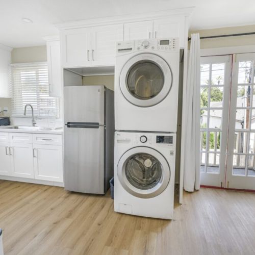 Washer and dryer in unit