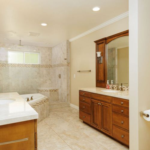 Large master bathroom