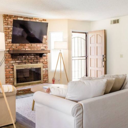Gather around the living room for you and your guests!