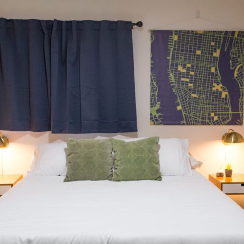 Blackout curtains to help a good night's rest