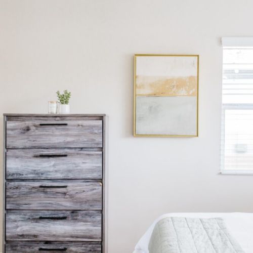 Unpack your clothes into your dresser and make yourselves at home.