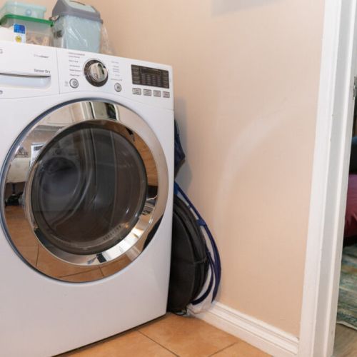Shared laundry room with the main house.