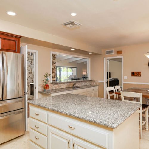 Kitchen and dining area