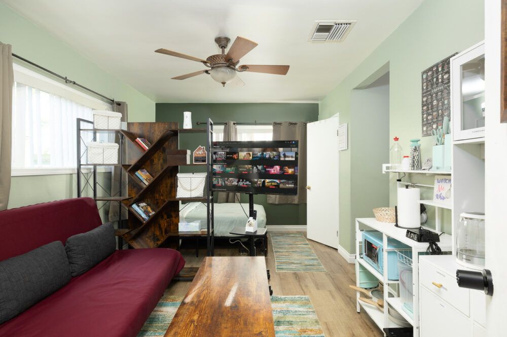 Welcome to your fun + cozy studio apartment!