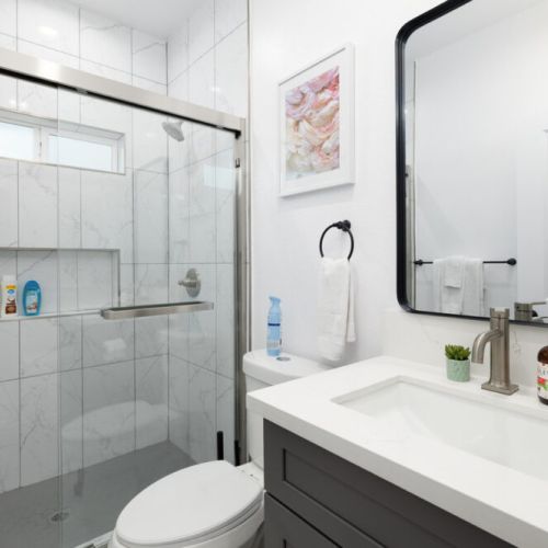 Hallway bathroom