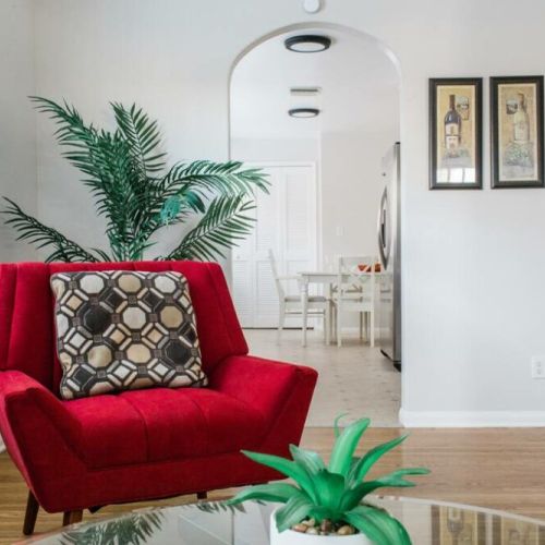 View of dining area from living room