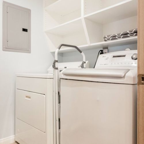 Washer and dryer provided