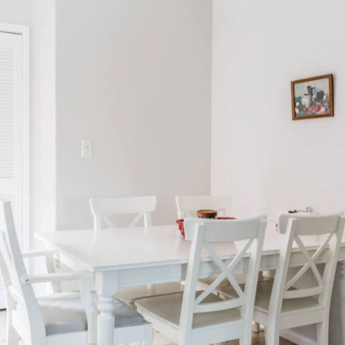 Minimalistic dining area