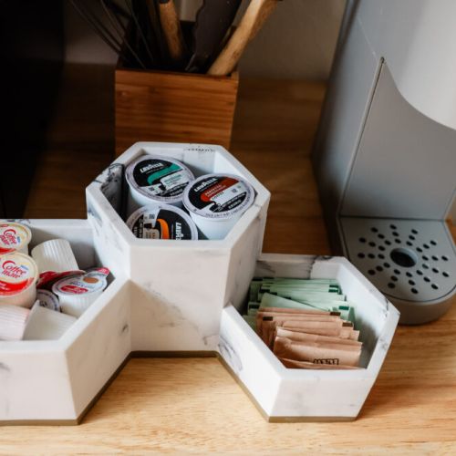Stocked with your coffee and tea needs.