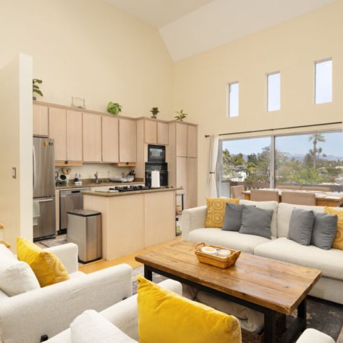 We love the open space and high ceilings here!