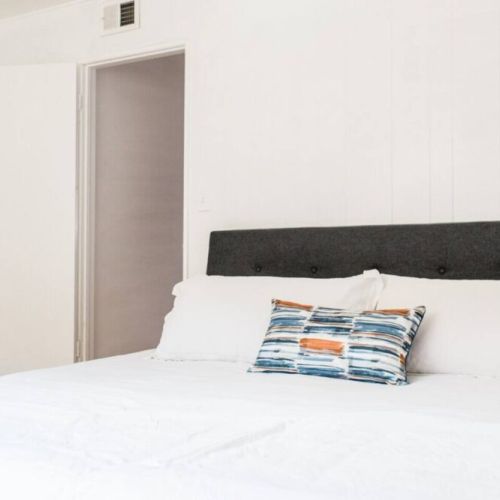 Master bedroom with king-sized bed