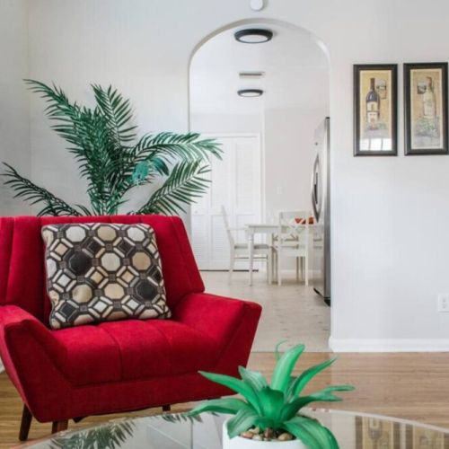 View of dining area from living room