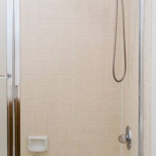Shower in master bathroom