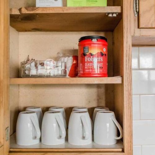 Little coffee + tea cabinet