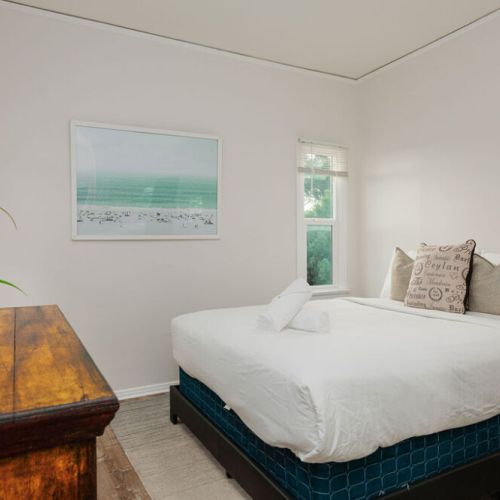 Larger bedroom with King Bed