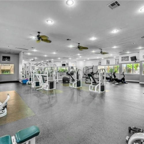 We have a full-sized community gym to help you stick to your fitness goals!