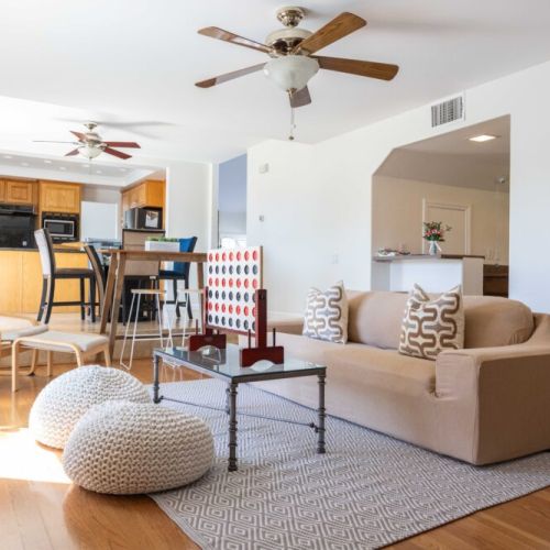 Very open space to lounge around and relax!