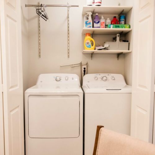 Washer/Dryer and laundry detergent provided!