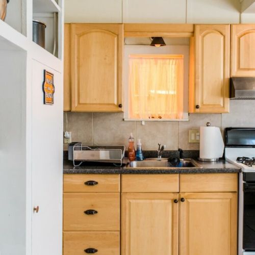Fully stocked kitchen