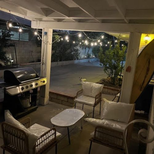 BBQ and patio seating!