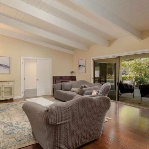 One of two living rooms