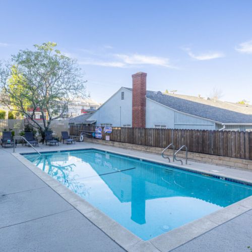 Enjoy the California sun, poolside!