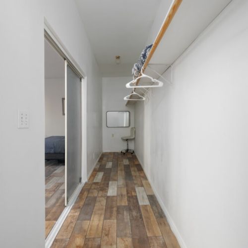 Large closet in the master bedroom