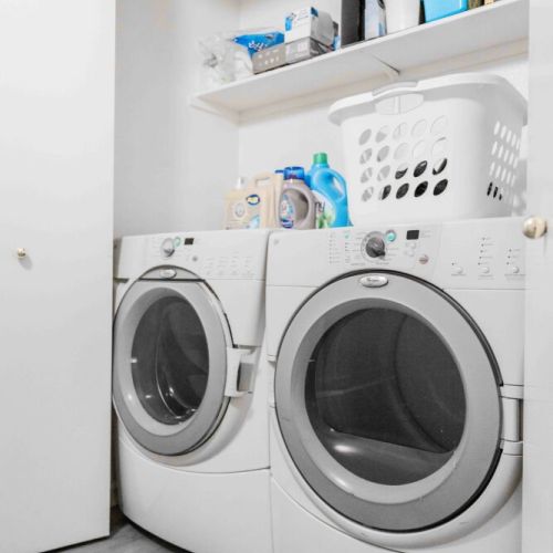 Washer/dryer in unit! Laundry detergent provided