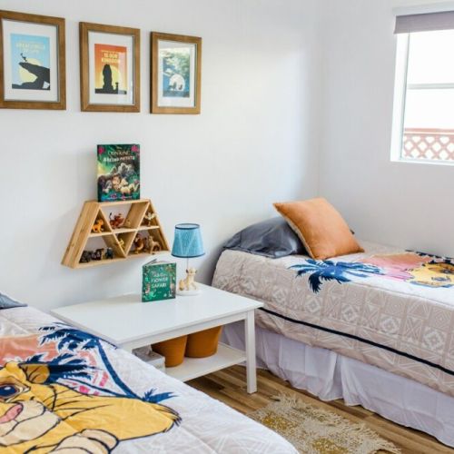 Third bedroom with two twin beds - Lion King themed!