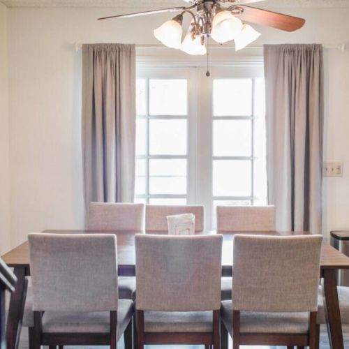 Host up to eight around the table!