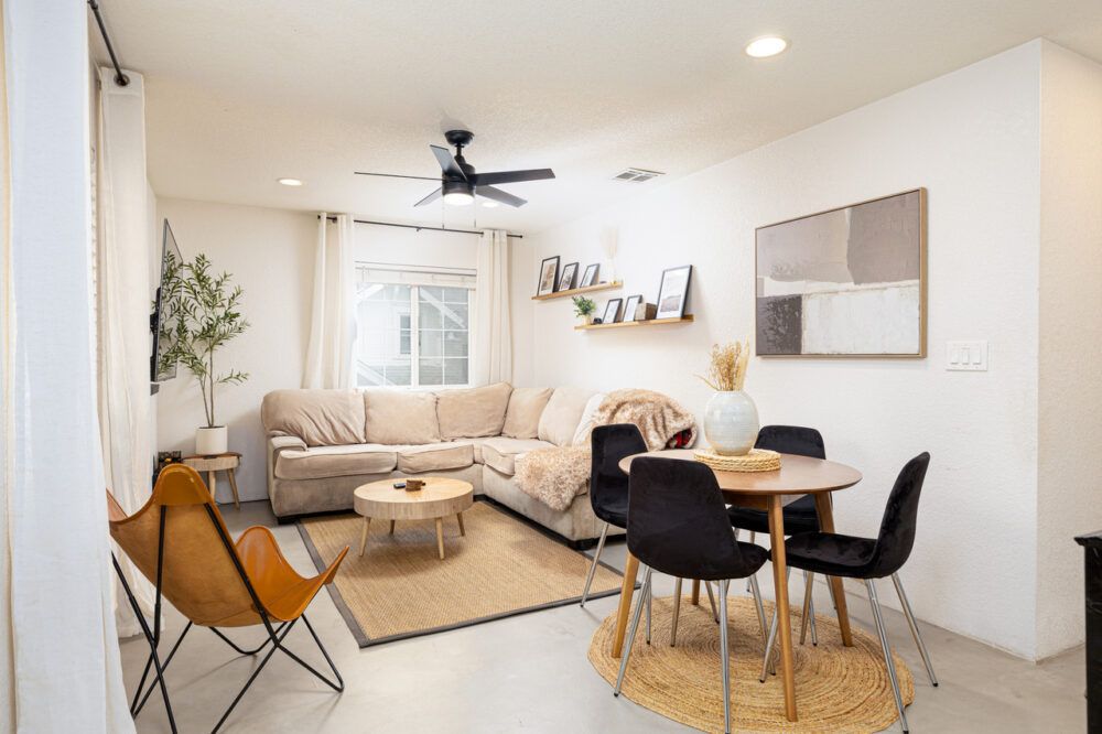 Perfect space to relax, dine, and lounge around.