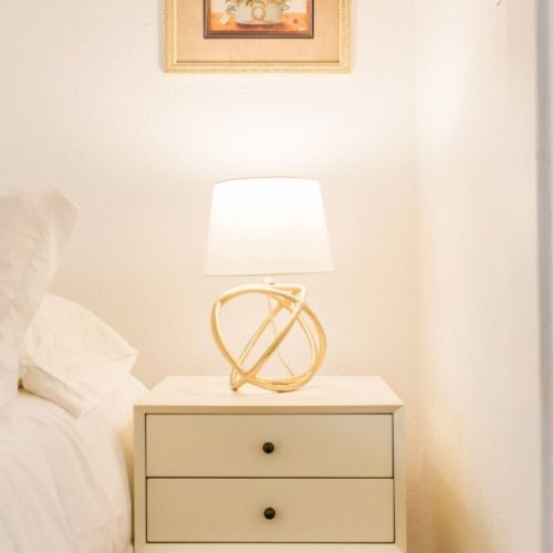 Lamps by the bed for bedtime reading